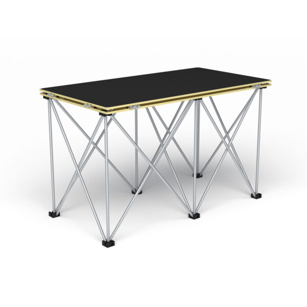 Revostage Kleinkunstbühne, 3 m², 2 x 1,56 m, aus handlichen 1 x 0,52 m Bühnenpodesten - auch mit Rolltasche – Bild 2