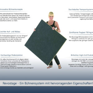 Revostage Bühnenpodeste Eigenschaften