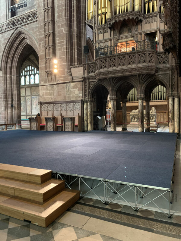 Revostage in Chester Cathedral